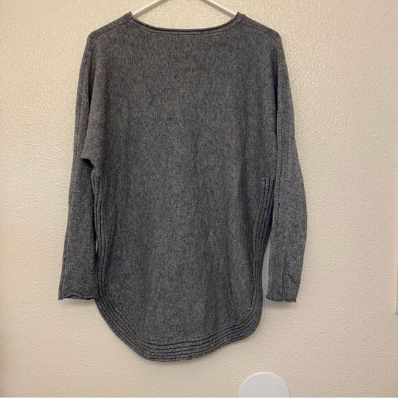 M Made in Italy oversized long sleeve sweater round hem wool/angora blend-S/L - Picture 5 of 10
